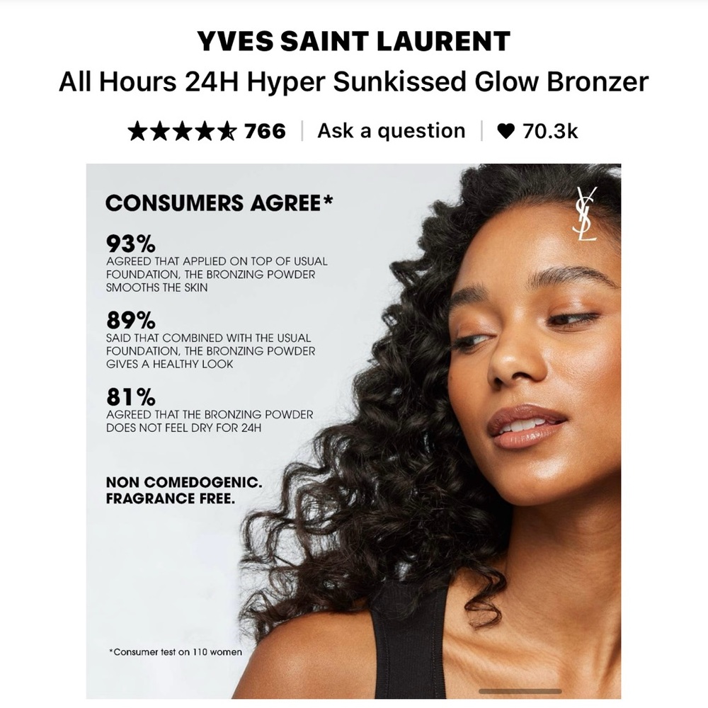 Yves Saint Laurent All Hours Hyper Bronze -BRAND NEW! - Picture 14 of 15